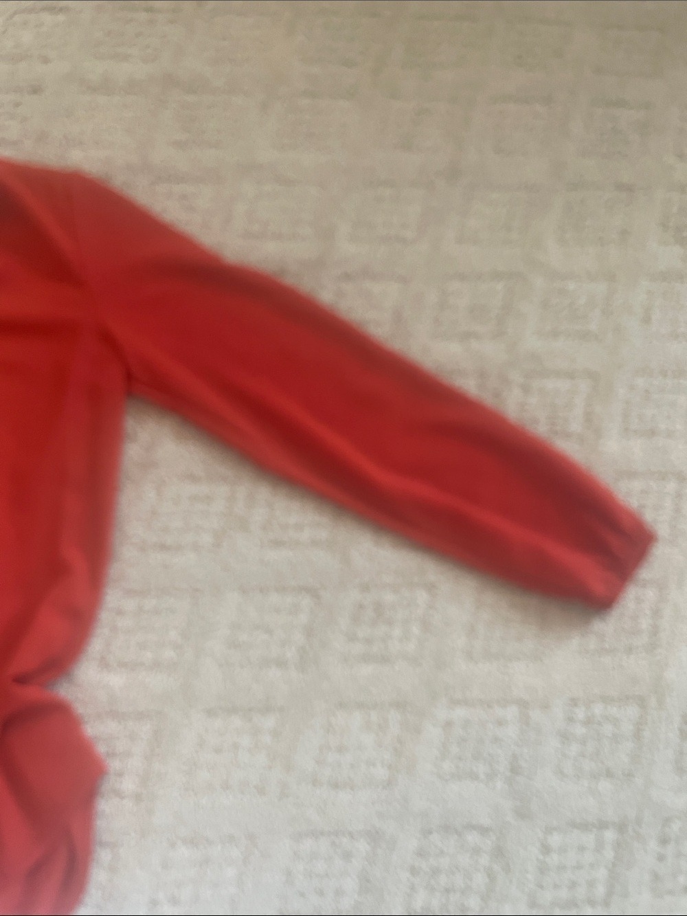 Women's Rust Red V-Neck Long-Sleeve Blouse - Picture 6 of 9